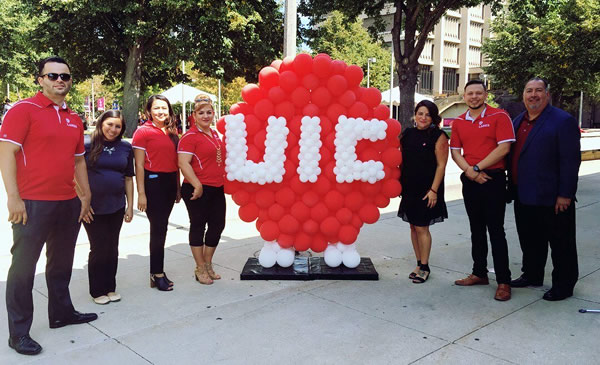 LARES Students and Directors with UIC logo