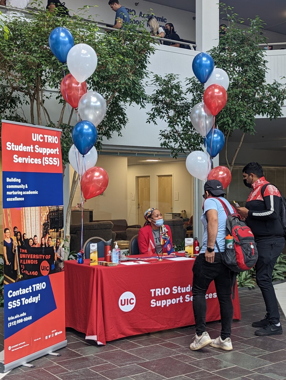 TRIO student support services booth